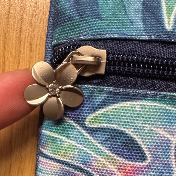 Island Impressions NWT NEW Aloha Blue Green Crossbody Bag purse Hawaiian Hawaii - Picture 4 of 8